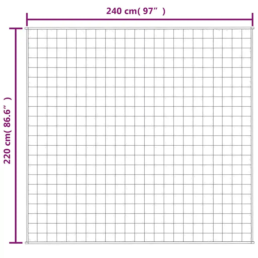 Coperta Ponderata Blu 220x240 cm 11 kg Tessuto