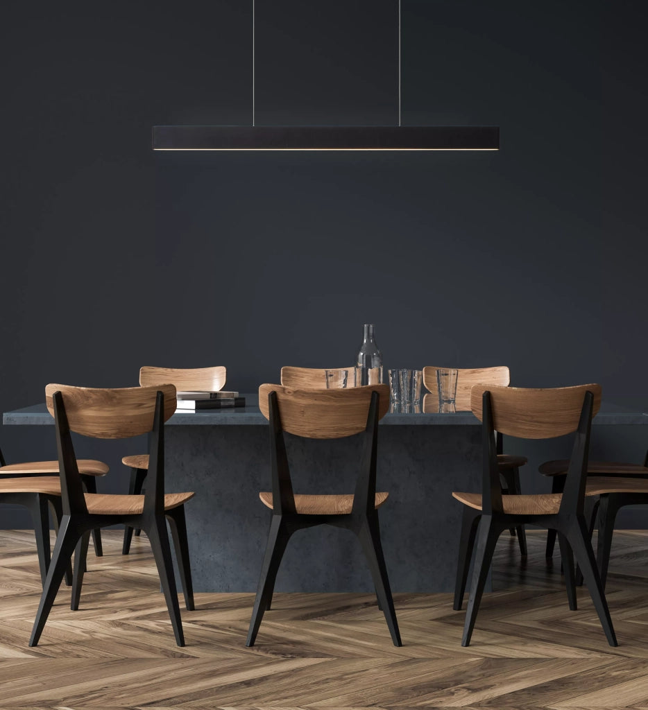 Lampada a sospensione LED moderna nera Raya 36W Lucide