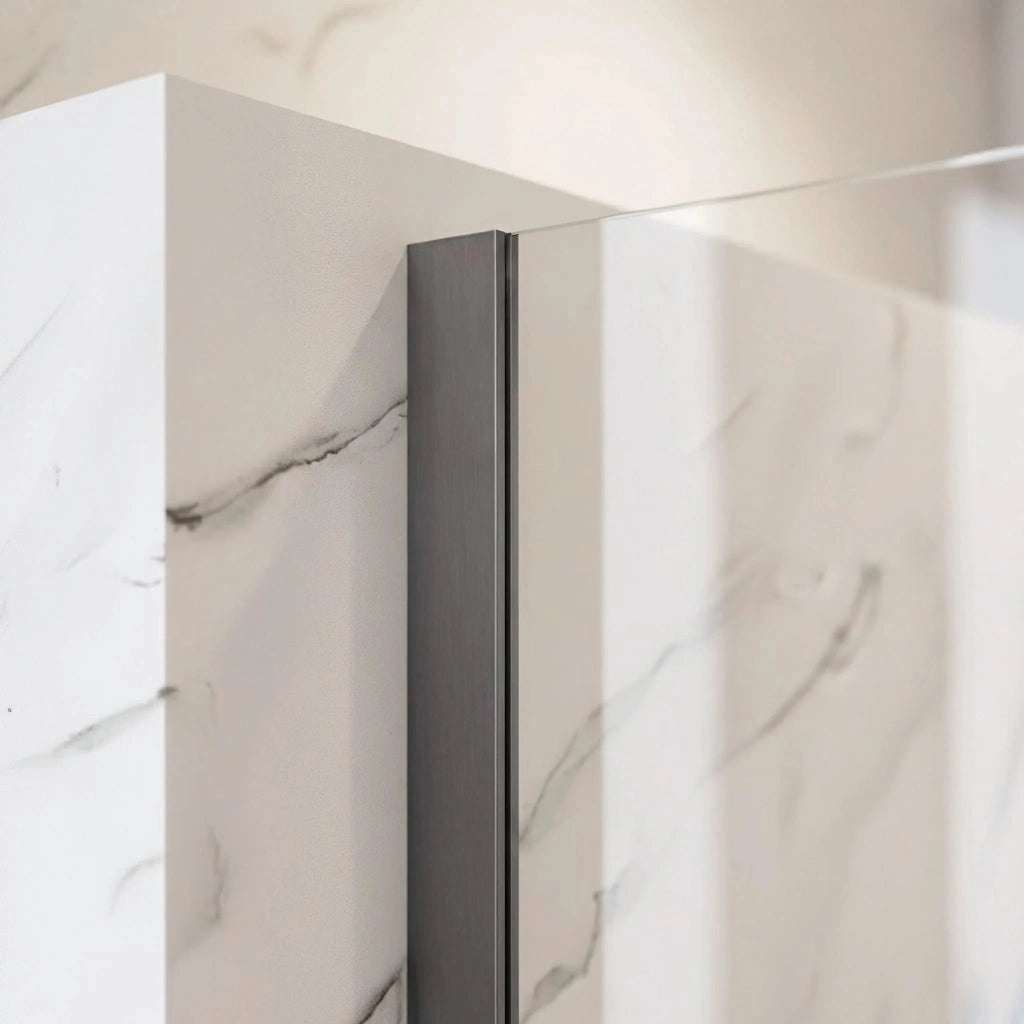 Parete Doccia Rea Flexi Transparent / Titan 140