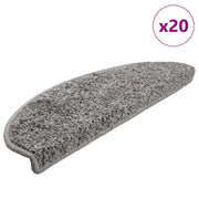 Tappetini per scale 20 pz 65x21x4 cm Grigio Semicircolari Grandi 3365845