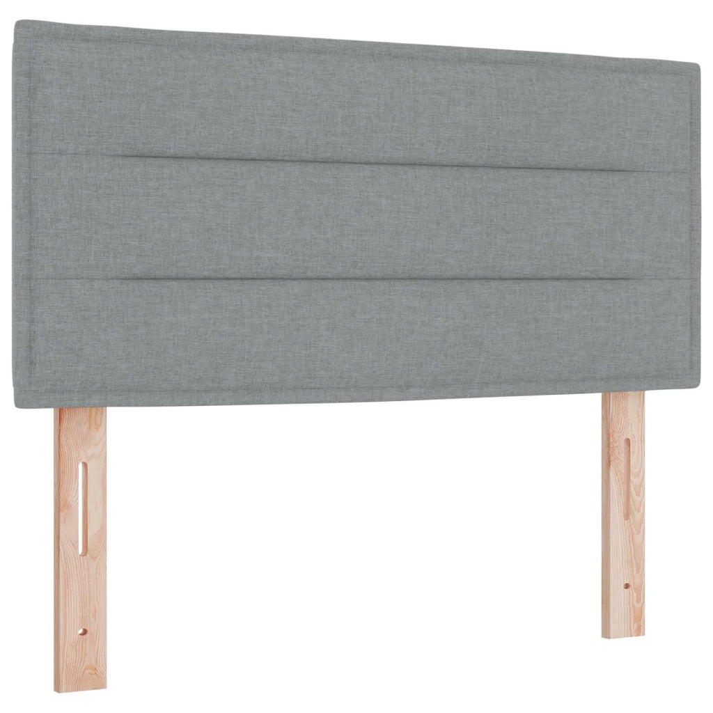 Letto box spring con materasso Grigio Chiaro 80 x 200 cm 3450818