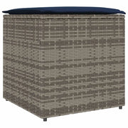 Scatola per Cuscini Grigio 50 x 50 x 50 cm polyrattan CFW2441785