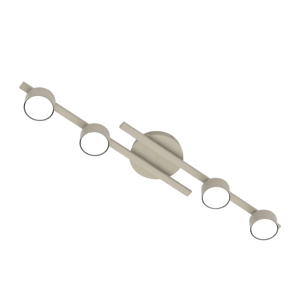 Plafoniera Fragment beige su binari 4xGX53 Emibig
