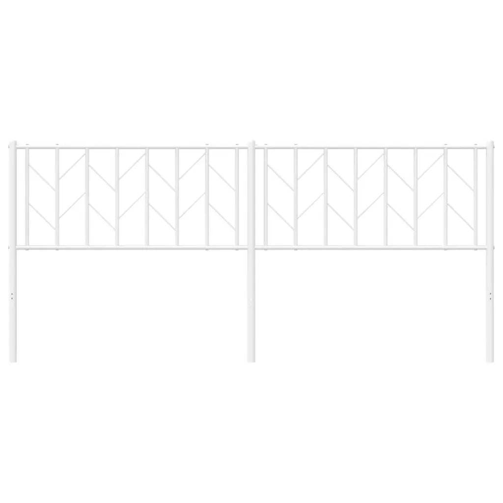 Testiera di Ricambio in Metallo Bianco 193 cm 374523