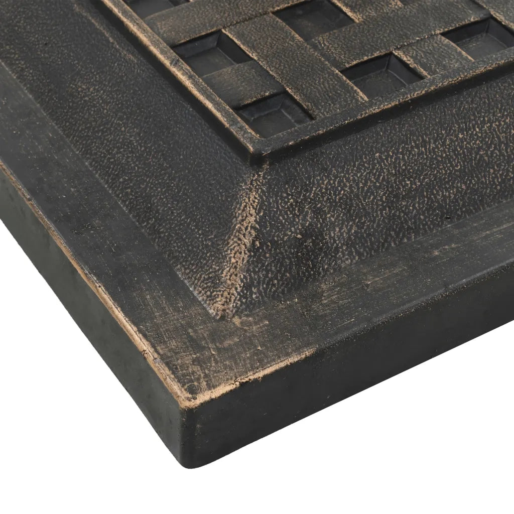 Base per Parasole Quadrata in Poliresina 12 kg Bronzo 45207