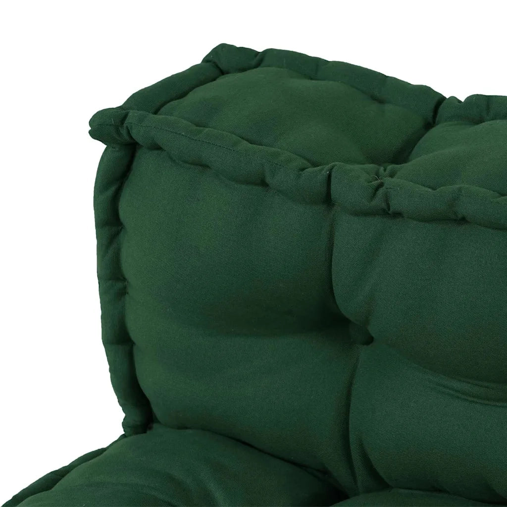 Cuscino per Divano Pallet 2 pcs Verde 120 x 80 x 38 cm Tessuto 4019090