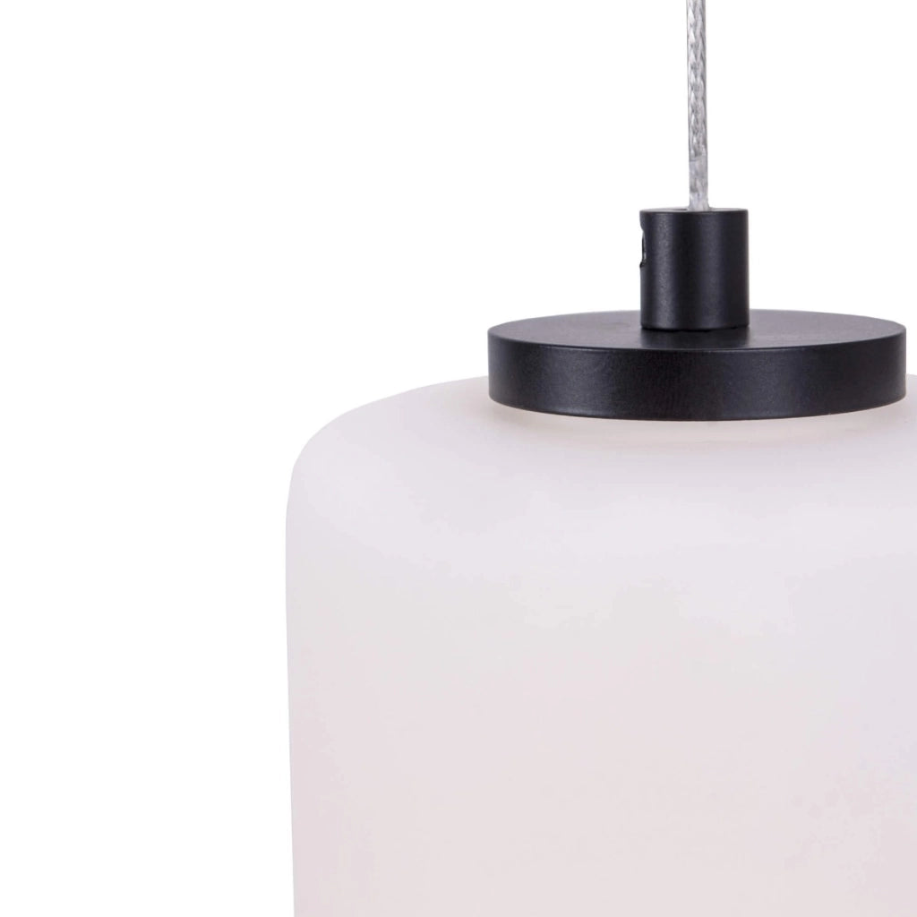 Lampada a sospensione Maxlight Akiko nera LED 16W 3 vetri