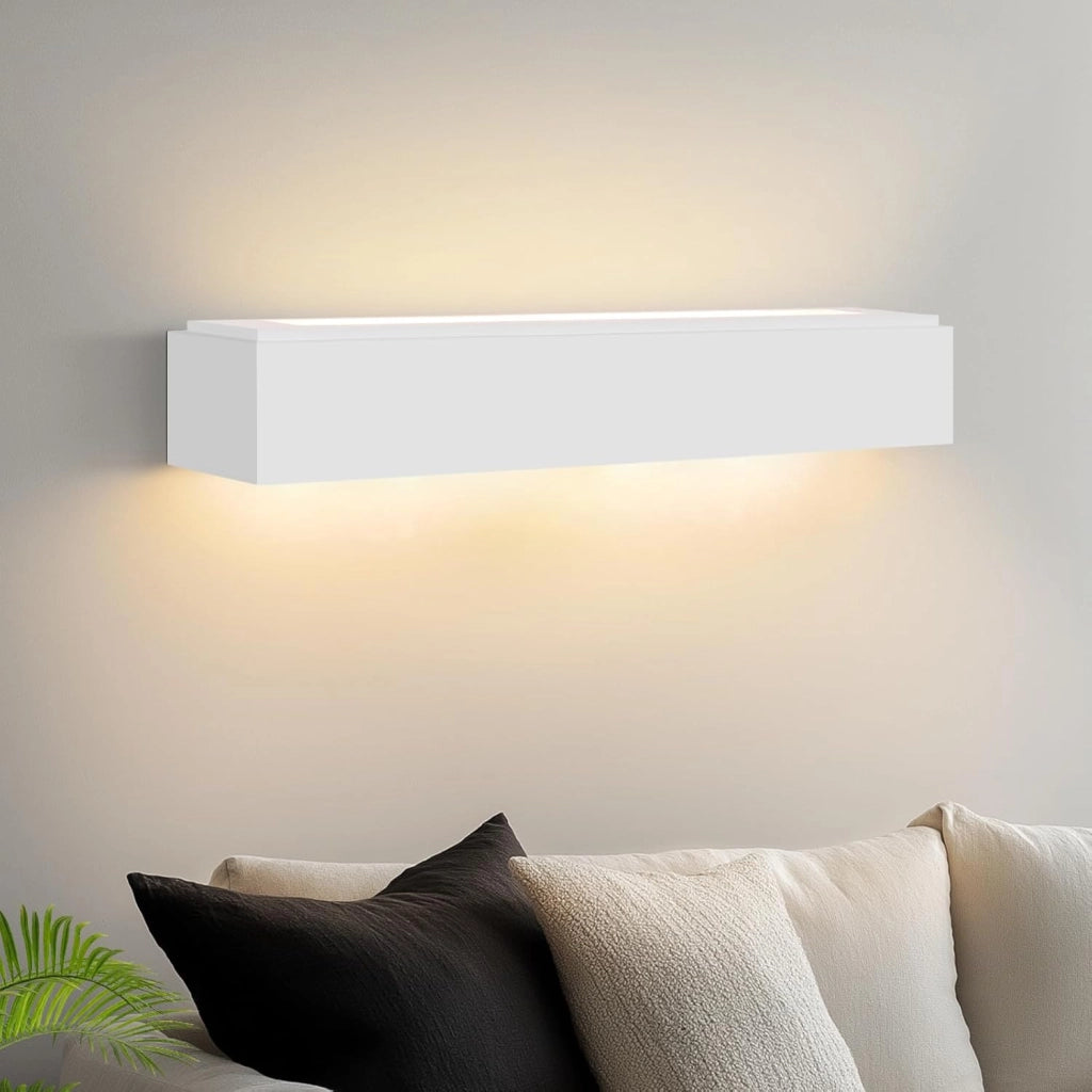 ZMH Applique G9 Lampada in gesso bianco per camera da letto corridoio scale