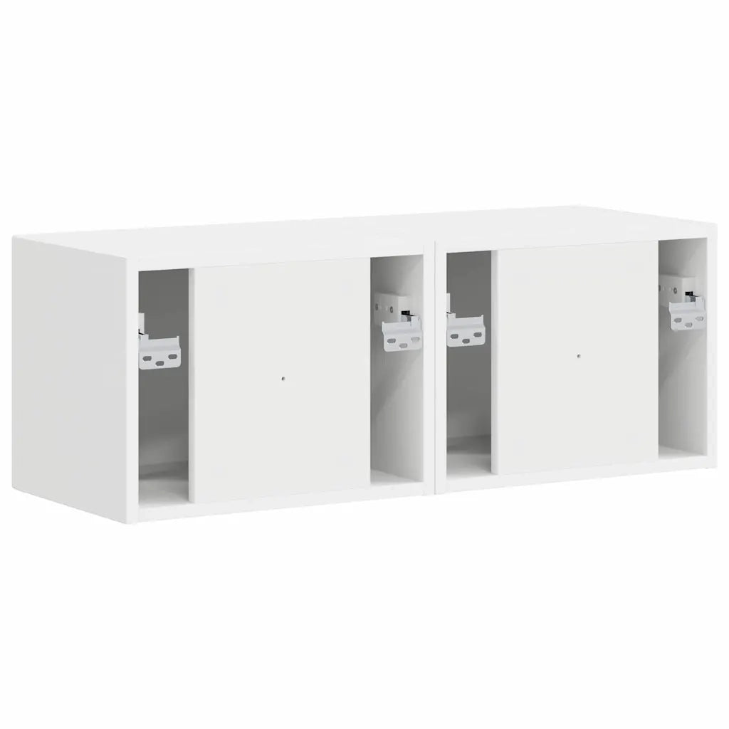 Mobile TV da parete 2 pz | Armadietto TV | Mobile Porta TV Bianco 39 x 31 x 29,5 cm