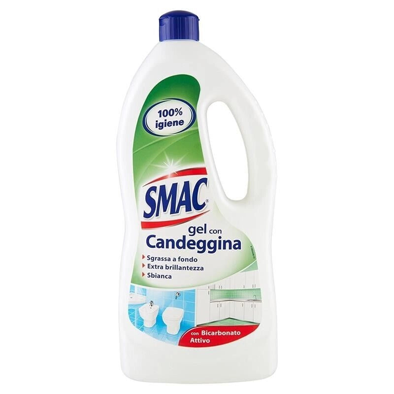 SET 6 SMAC GEL BAGNO DETERGENTE CON CANDEGGINA 850 ML