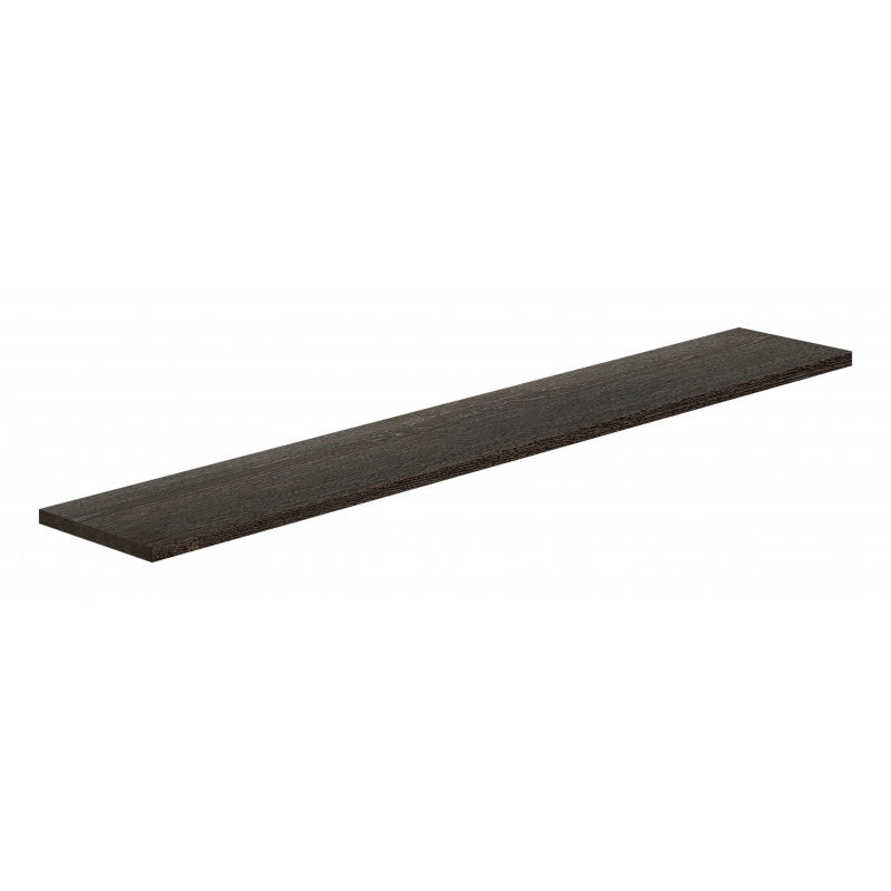 Mensola da Muro, Scaffale Legno, Mensola da Parete, Rovere Scuro, 96x15,5x1,8 cm - Smart