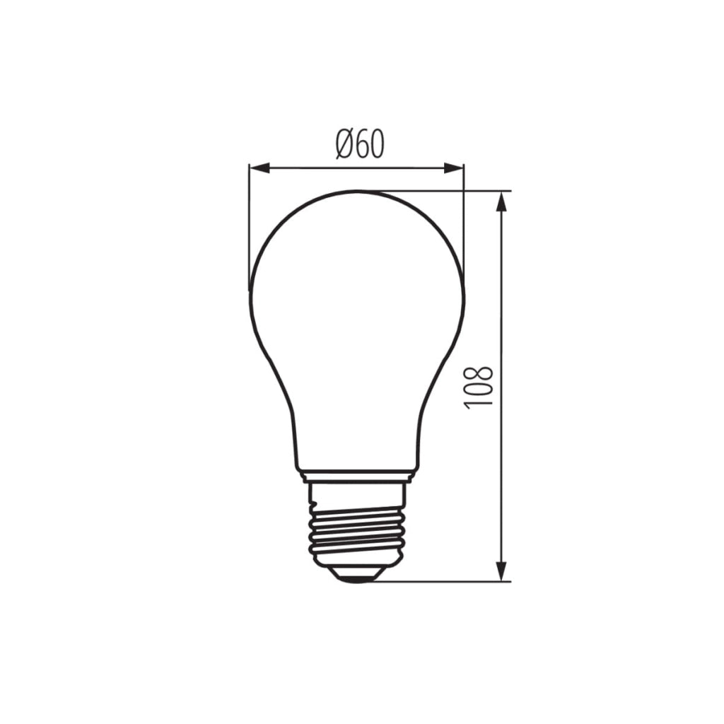 Lampadina LED Filament A60 E27 4W 1800K Kanlux 33516