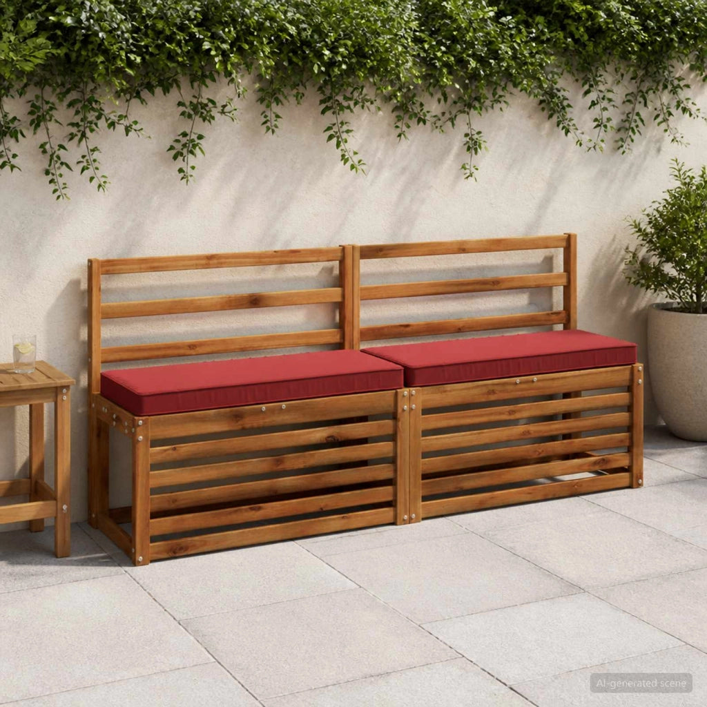 Cuscini per Panchina a 2 Pezzi VUGHT 2 pcs 100% Poliestere 951109