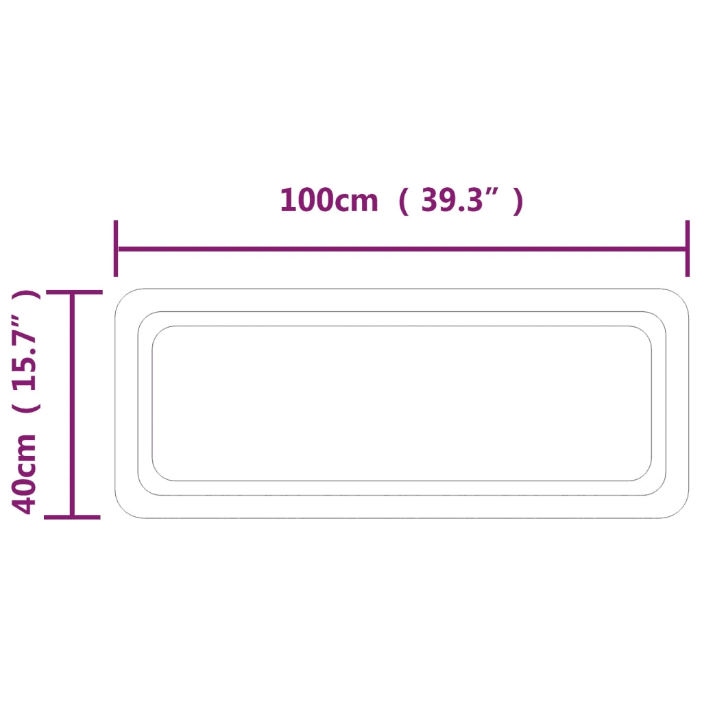 Specchio da Bagno con Luci LED 40x100 cm 3154100