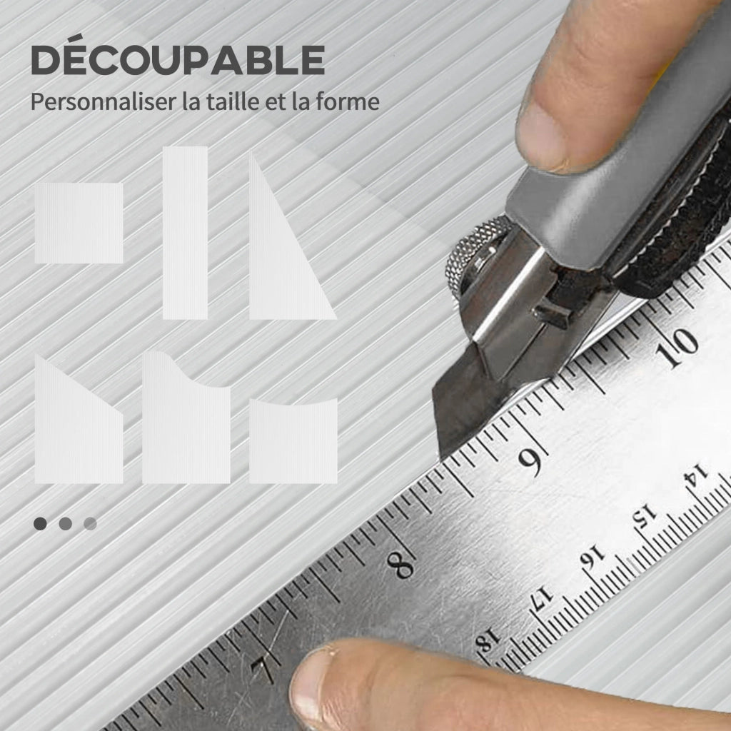 Pannello in policarbonato alveolare ¨C Minimal ¨C 4 mm, 121x61 cm, resistente ai raggi UV, personalizzabile