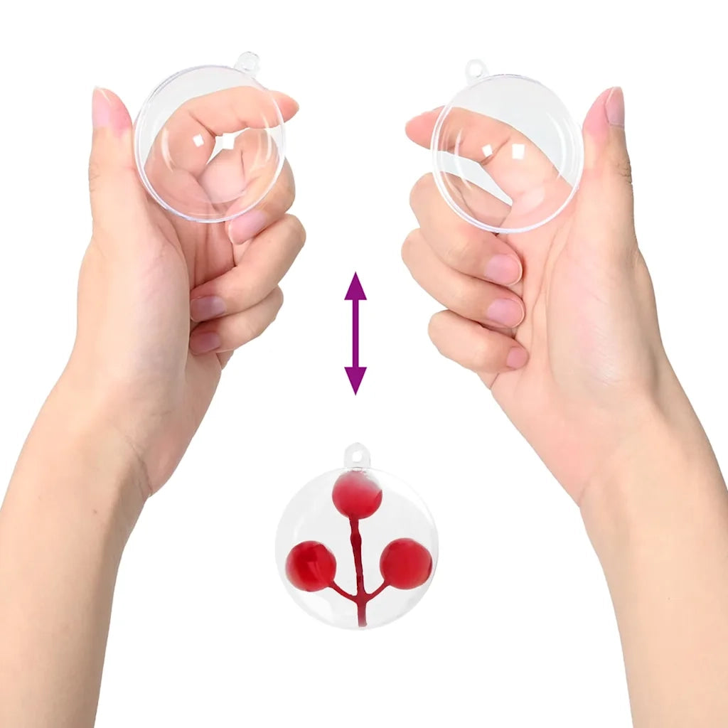 Set di Palle di Natale 25 pcs Trasparente Ø 8 cm 42018886
