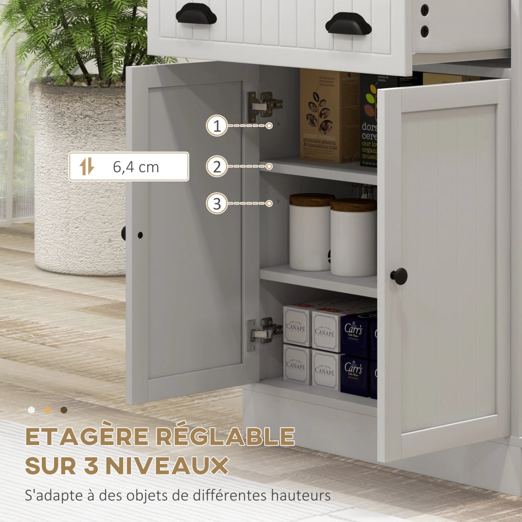 Armadio per cucina ¨C Minimal ¨C 61x35x125,4 cm bianco