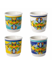 Bicchierini citrus colori assortiti, set 4 pezzi