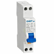 Interruttore magnetotermico differenziale 1p+n 30ma tipo a 6ka chint nb1l-20 slim *** ampere 16 ampere, confezione 1