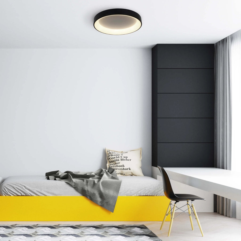 Plafoniera Georgia 60cm 36W LED nero Light Prestige