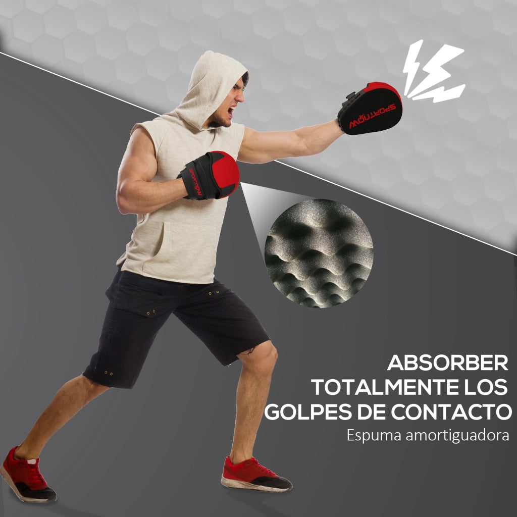 Manopla da Boxe MMA Muay Thai Curva ¨C Minimal ¨C Rosso