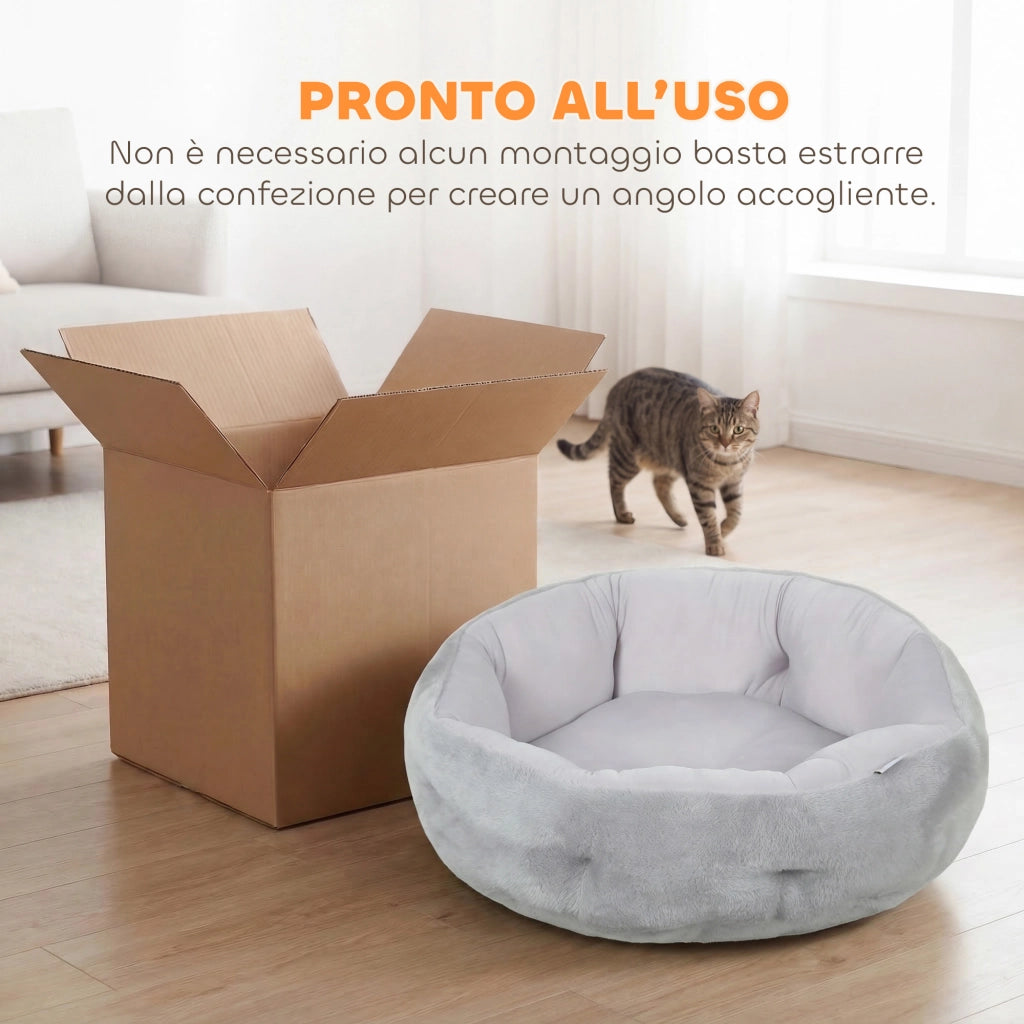 Letto per Gatti e Cani ¨C Minimal ¨C Grigio