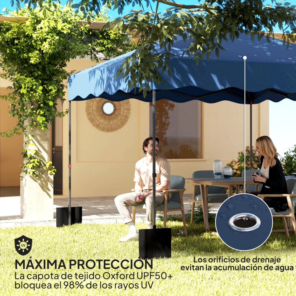 Tenda da Giardino Pieghevole ¨C Minimal ¨C Blu Scuro 3x3m