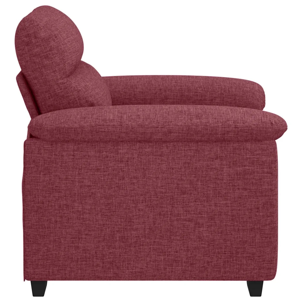 Poltrona Rosso Vino 100x81x84 cm in Tessuto 4105290