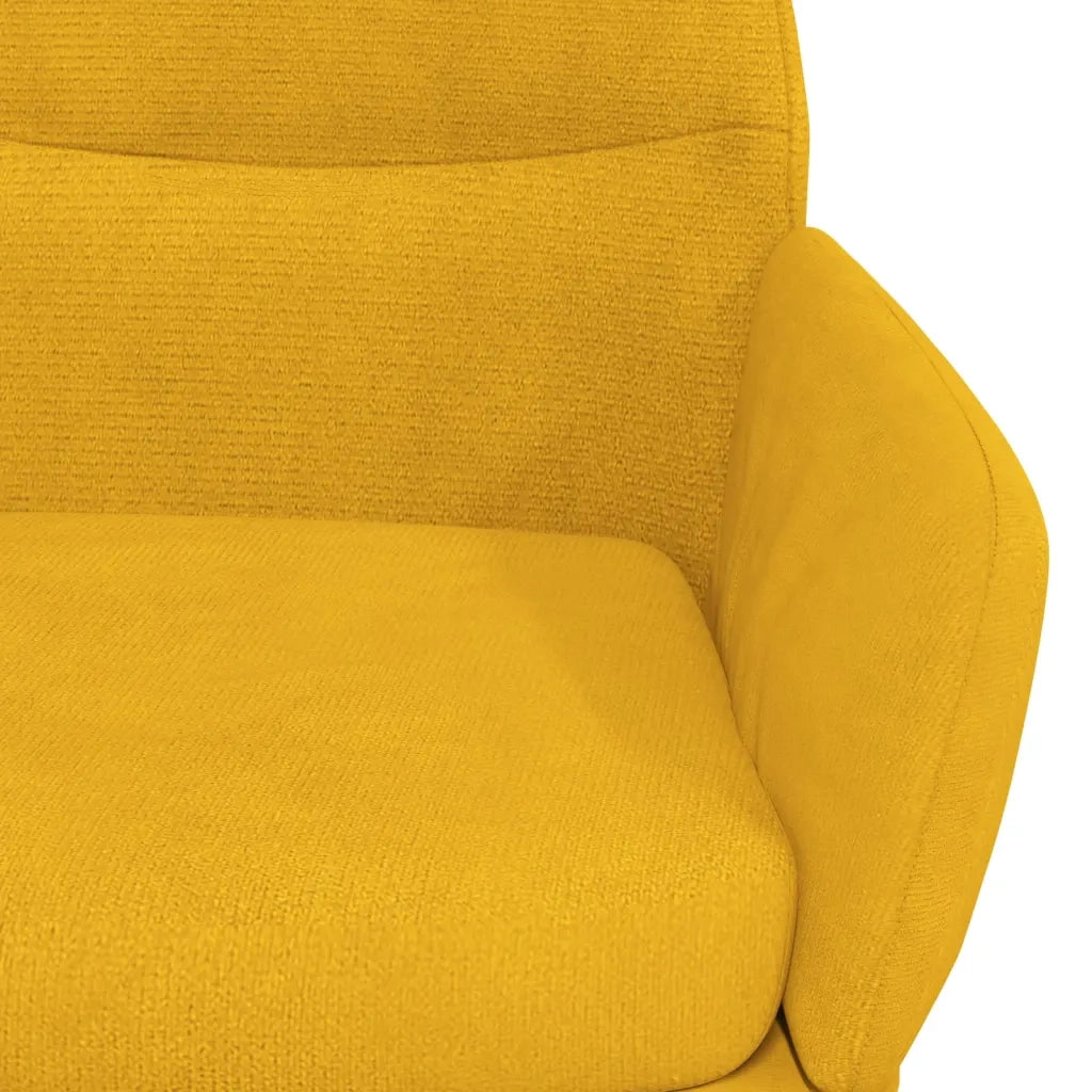 Sedia Relax Giallo Senape in Velluto 341115