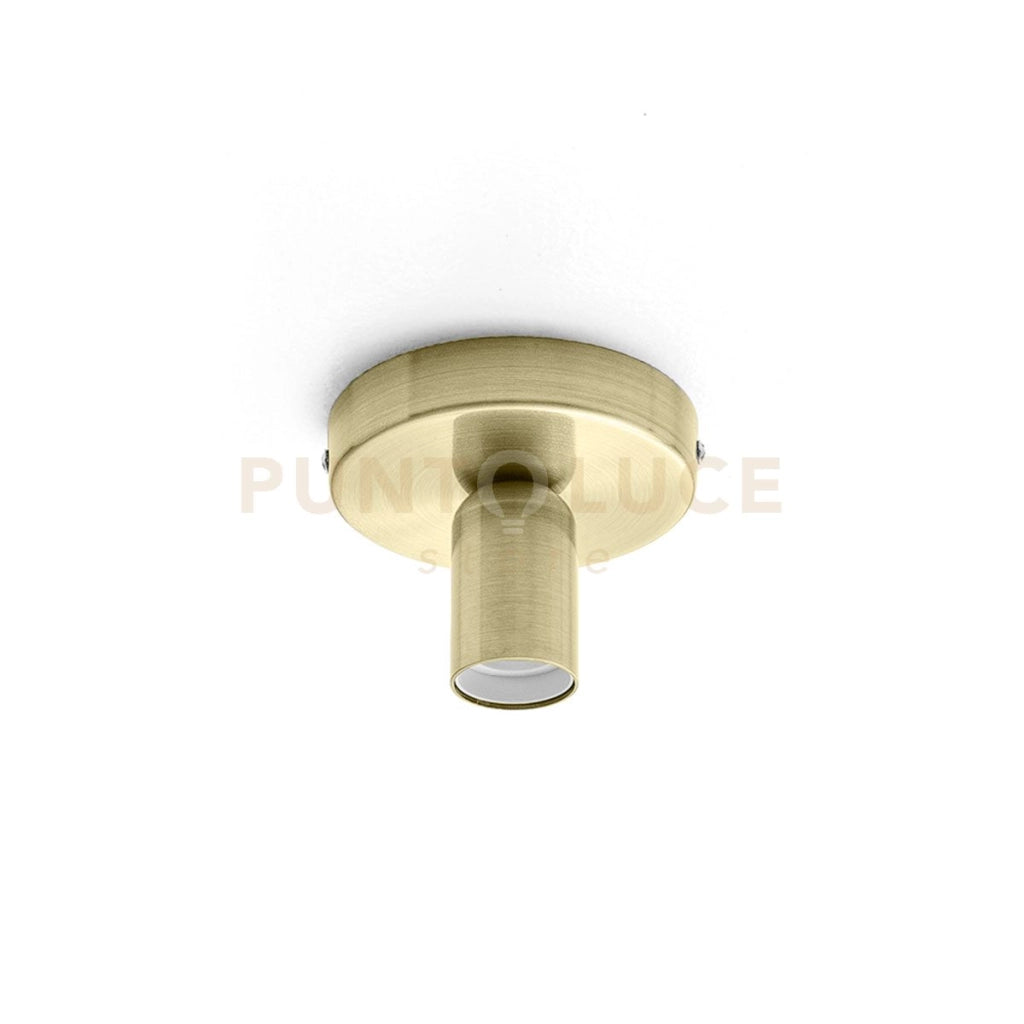 GSOP03- PLAFONIERA PIU ACCESSORI PORTALAMPADA ATTACCO E27 OTTONE
