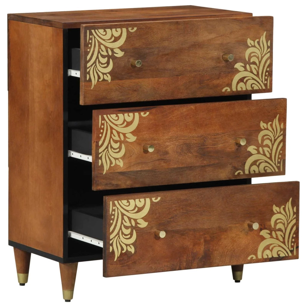 Credenza Marrone 60 x 33 x 75 cm Legno di mango massello 4018739