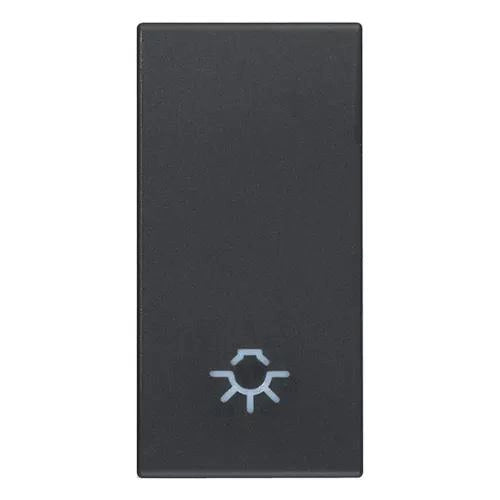 VIMAR EIKON - TASTO 1M SIMBOLO LUCE GRIGIO