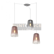 SOSPENSIONE CROMO SPOSTABILE 3 LUCI (2 RA + 1 CR) 1164CR-S3 S-RC
