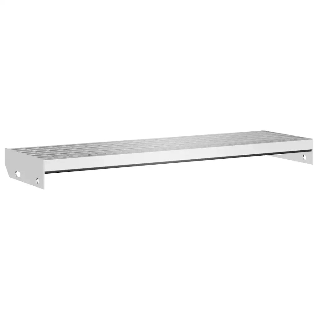 Tappetino per Scale | Gradino in Griglia 80x24x7 cm Acciaio Zincato