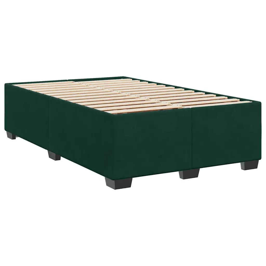 Giroletto senza Materasso Verde Scuro 120x190 cm Velluto 3284622