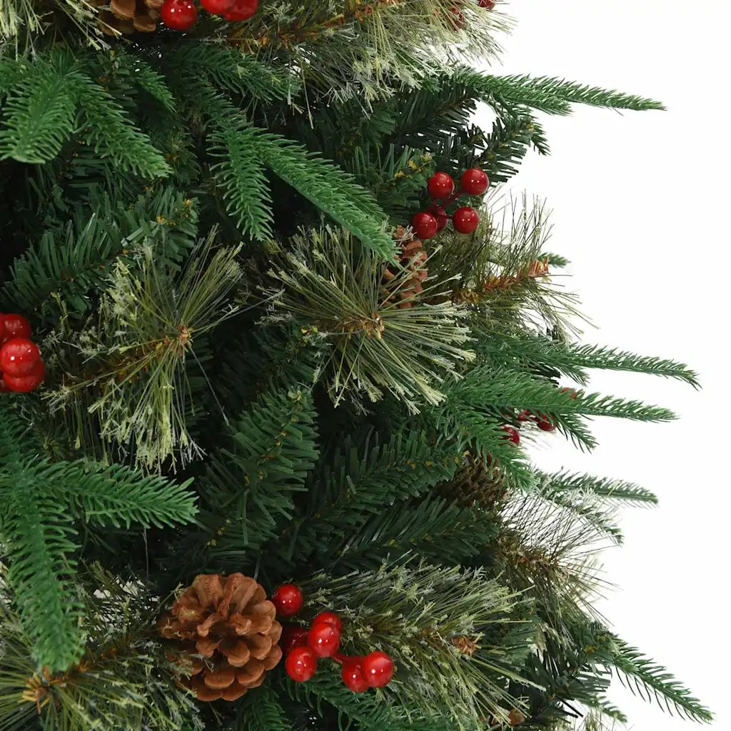 Albero di Natale Artificiale con Rami Pieghevoli Verde 120 cm 42019301