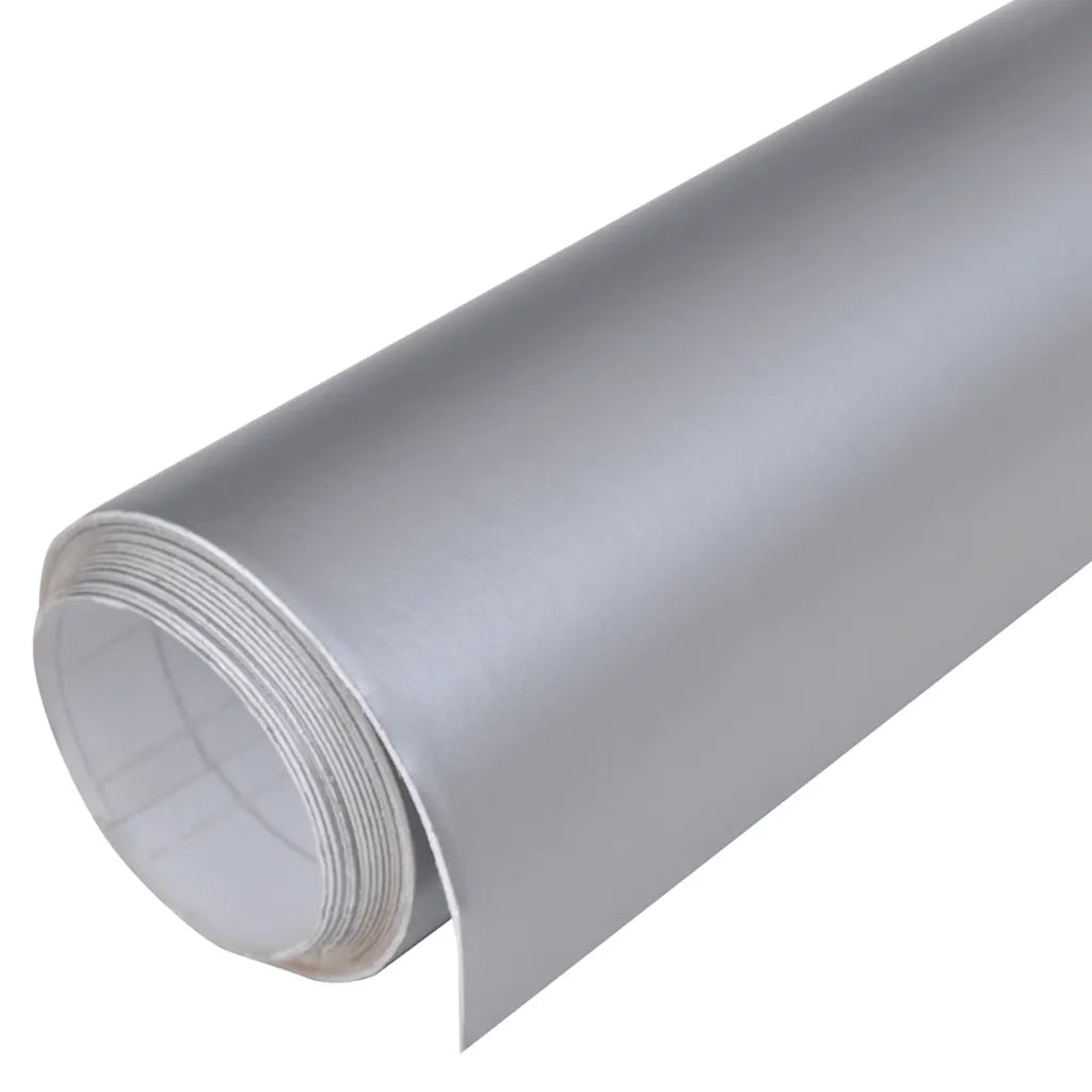 Pellicole per Auto 2 pz Argento Opaco 100x150cm + 50x150cm CFW5588955