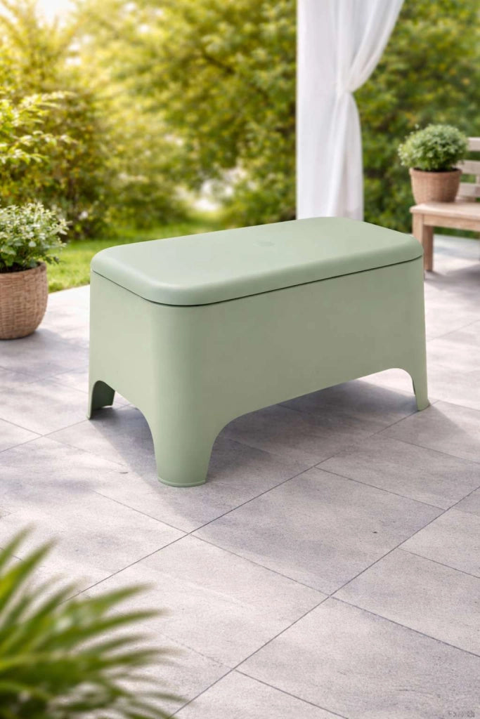 TAVOLINO CONTENITORE IN PLASTICA PETRA VERDE