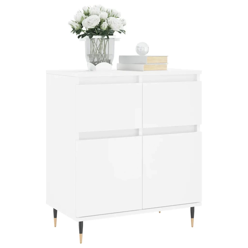 Credenza | Madia | Buffet da pranzo | Armadio da pranzo Bianca 60x35x70 cm in Legno Multistrato