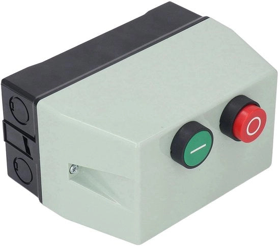 Impianto di Avvio per Motori Acque Resistente - Magnetico - 3 kW - Vetroresistente - Funzione di Sovraccarico - 220/230 V - 4 Fori Perforati