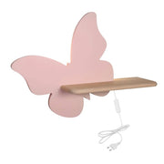 Applique Candellux Butterfly LED 4W rosa legno chiaro