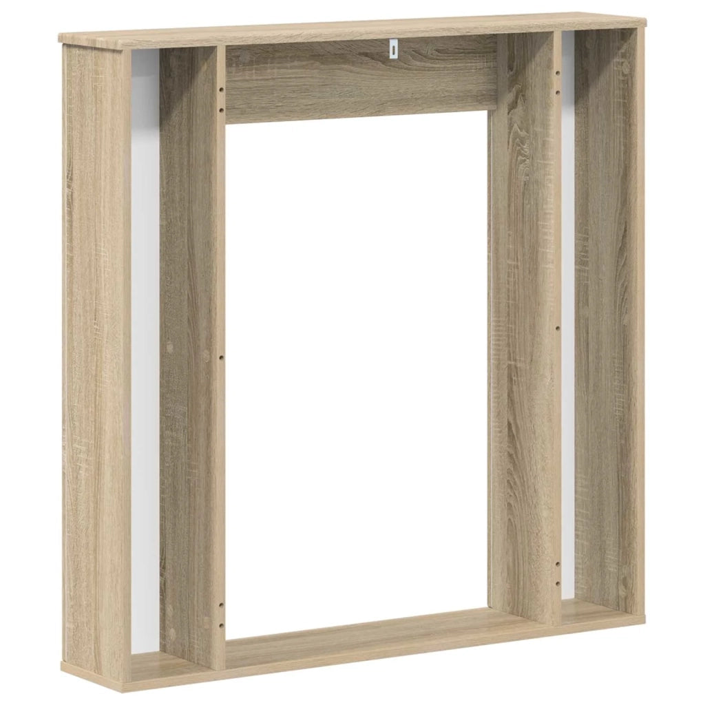 Cornice per camino Rovere Sonoma 100 x 20 x 100 cm 8006617