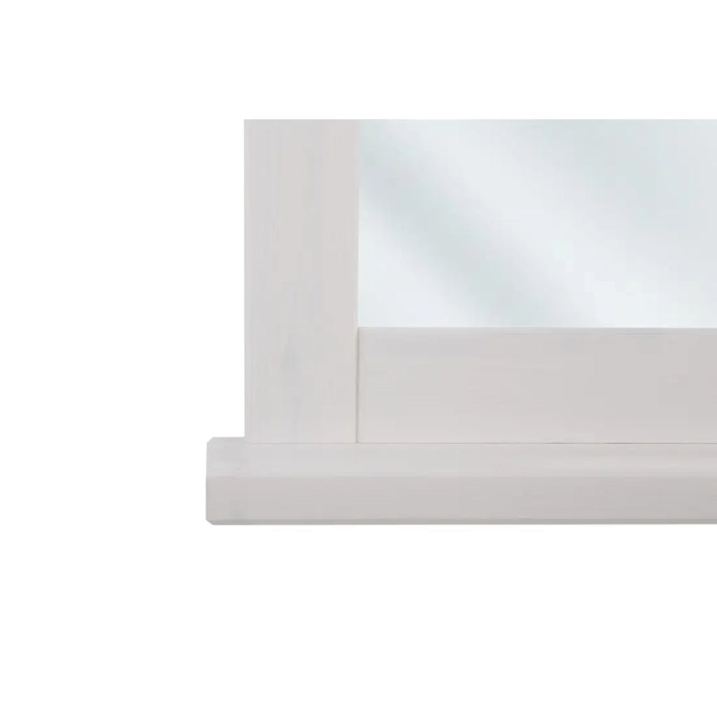 Specchio da bagno rettangolare bianco 80x70 cm design
