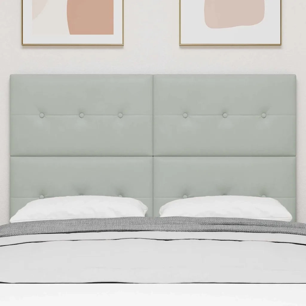 Testiera Grigio chiaro 144 cm Velluto 3337828