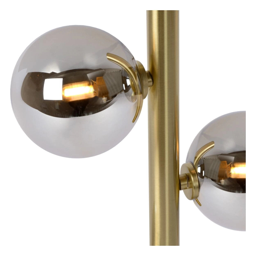 Lampada da terra Lucide Tycho oro 154 cm 4xG9 max 28W