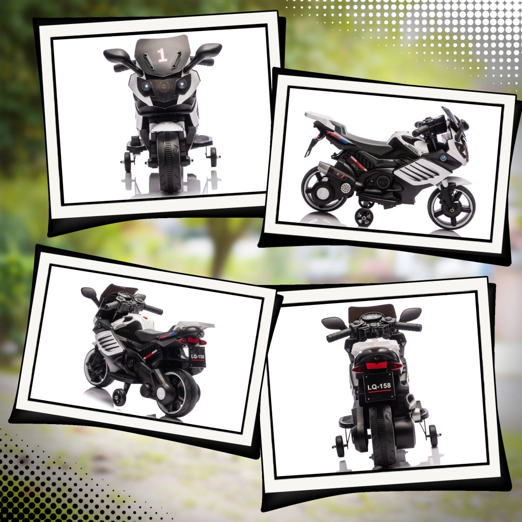 Moto Elettrica Bambini 6V ¨C Minimal ¨C Bianco
