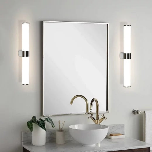 ZMH Lampada da specchio per bagno Moderna 60 cm cromata per camera da letto IP44