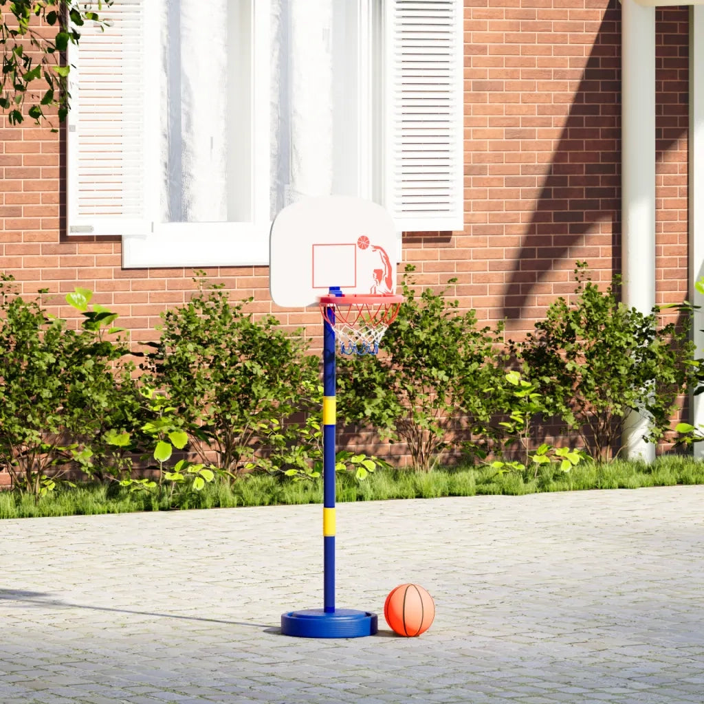 Stand da Basket con Palla e Pompa Regolabile Altezza 90/121 cm CFW2285612