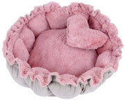 Letto per Cani e Gatti Piccoli colore Rosa Rotondo PTW05 (M)