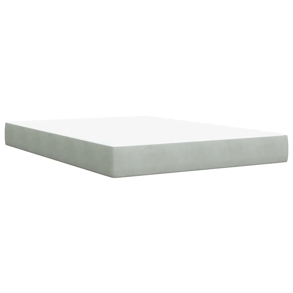 Letto box spring con materasso Grigio Chiaro 140 x 200 cm 3450722
